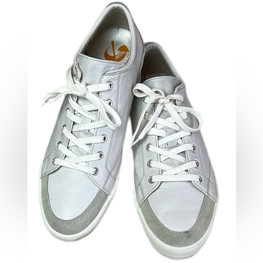 Spingle Move Made In Japan Men’s White Leather Sneakers Size L (9-9.5 US)